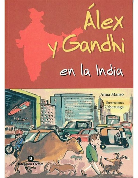 Álex y Gandhi en la India