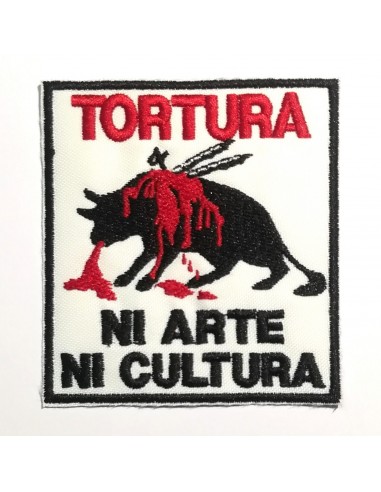 Parche "Tortura, ni arte ni cultura"