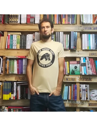 África Ropa sólido Camiseta black panther party, panther power