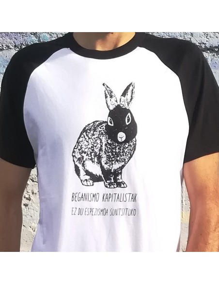 Camiseta Beganismo kapitalistak ez du espezismoa suntsituko