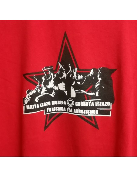 Camiseta musica antifascista