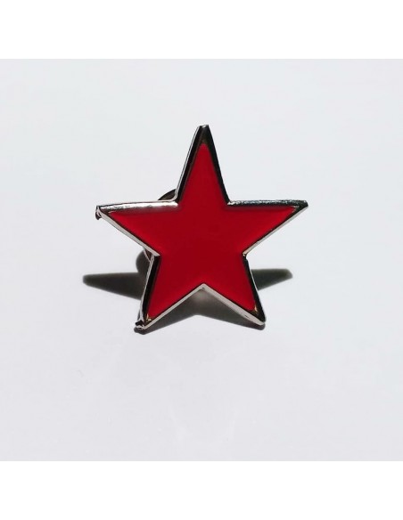 Broche estrella roja socialista