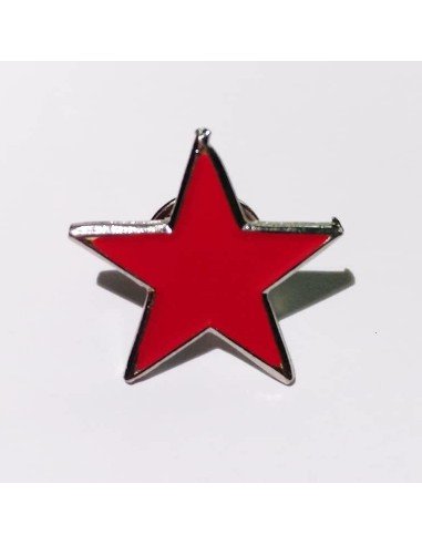 Broche estrella roja socialista