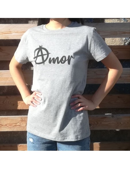 Camiseta Amor con la A anarquista circulada
